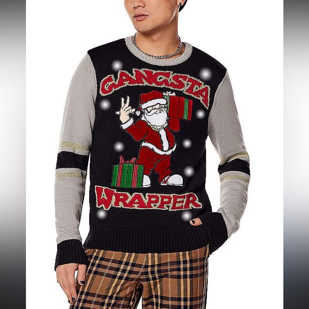 llama Light Up Ugly Christmas Sweater size M